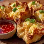crispy air fryer crab rangoon recipe - featured image