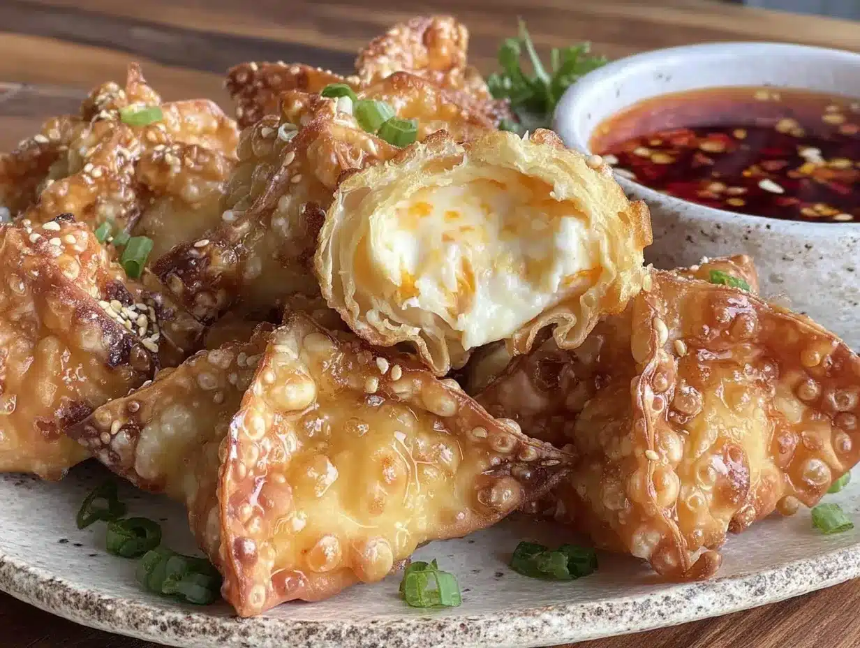 crispy air fryer crab rangoon recipe preparation steps