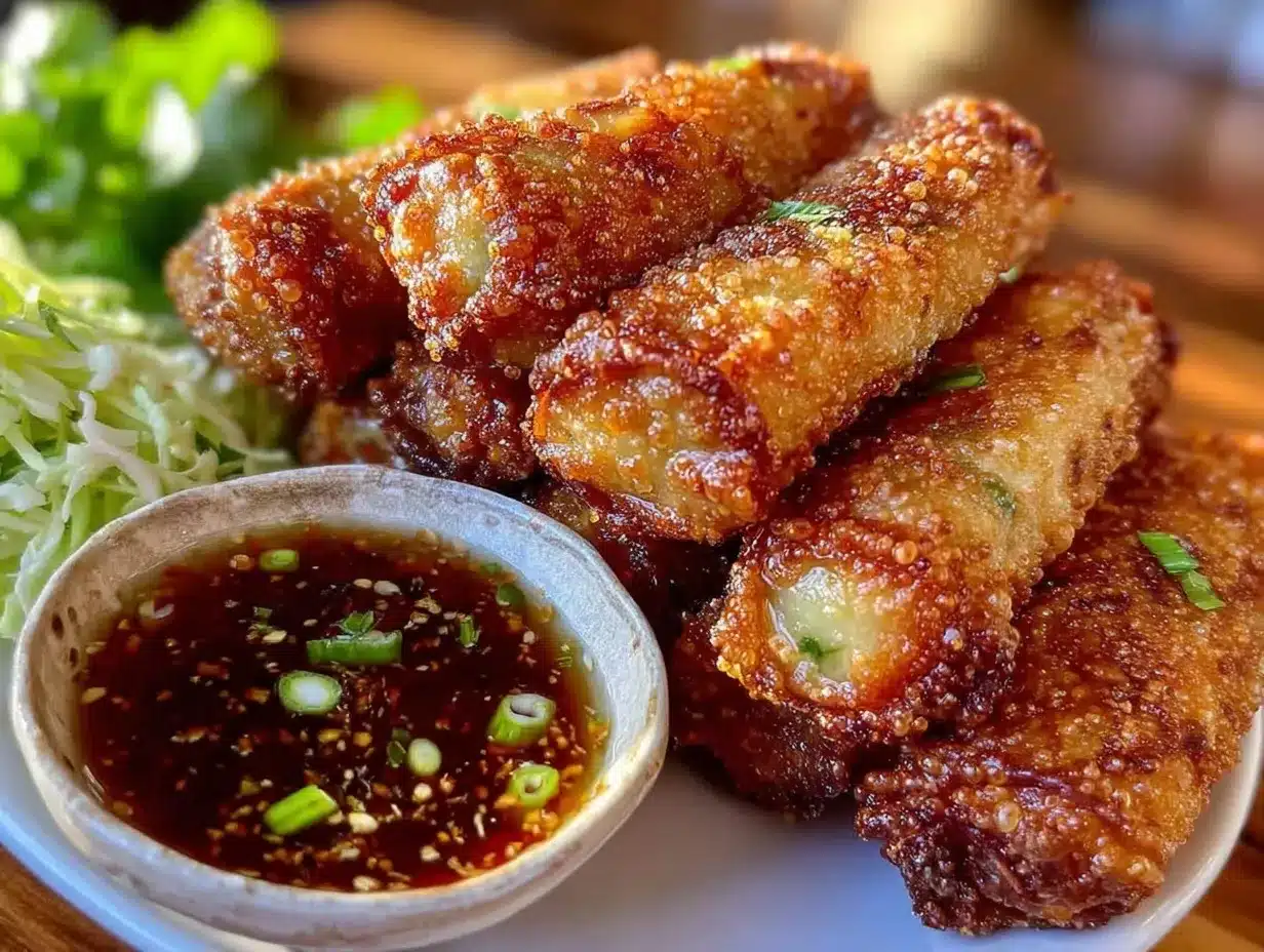 crispy air fryer egg rolls preparation steps