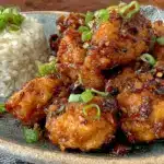 crispy air fryer general tso chicken - featured image