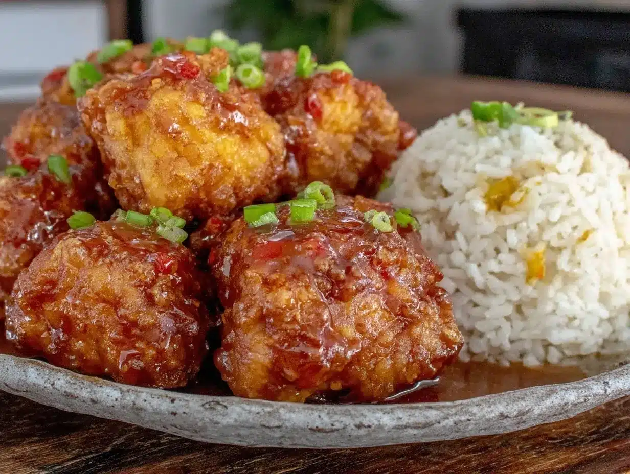 crispy air fryer general tso chicken preparation steps