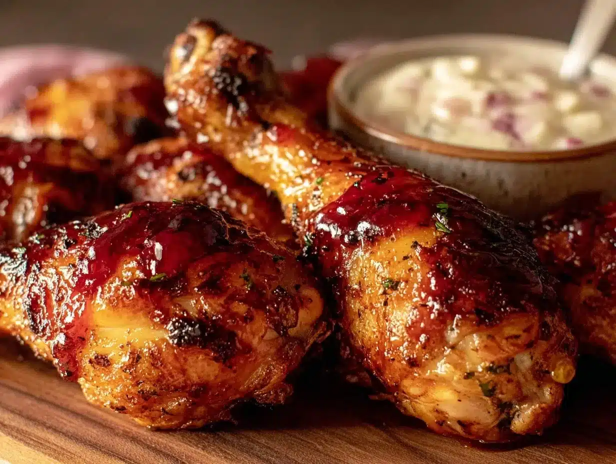 crispy air fryer hot honey chicken drumsticks preparation steps