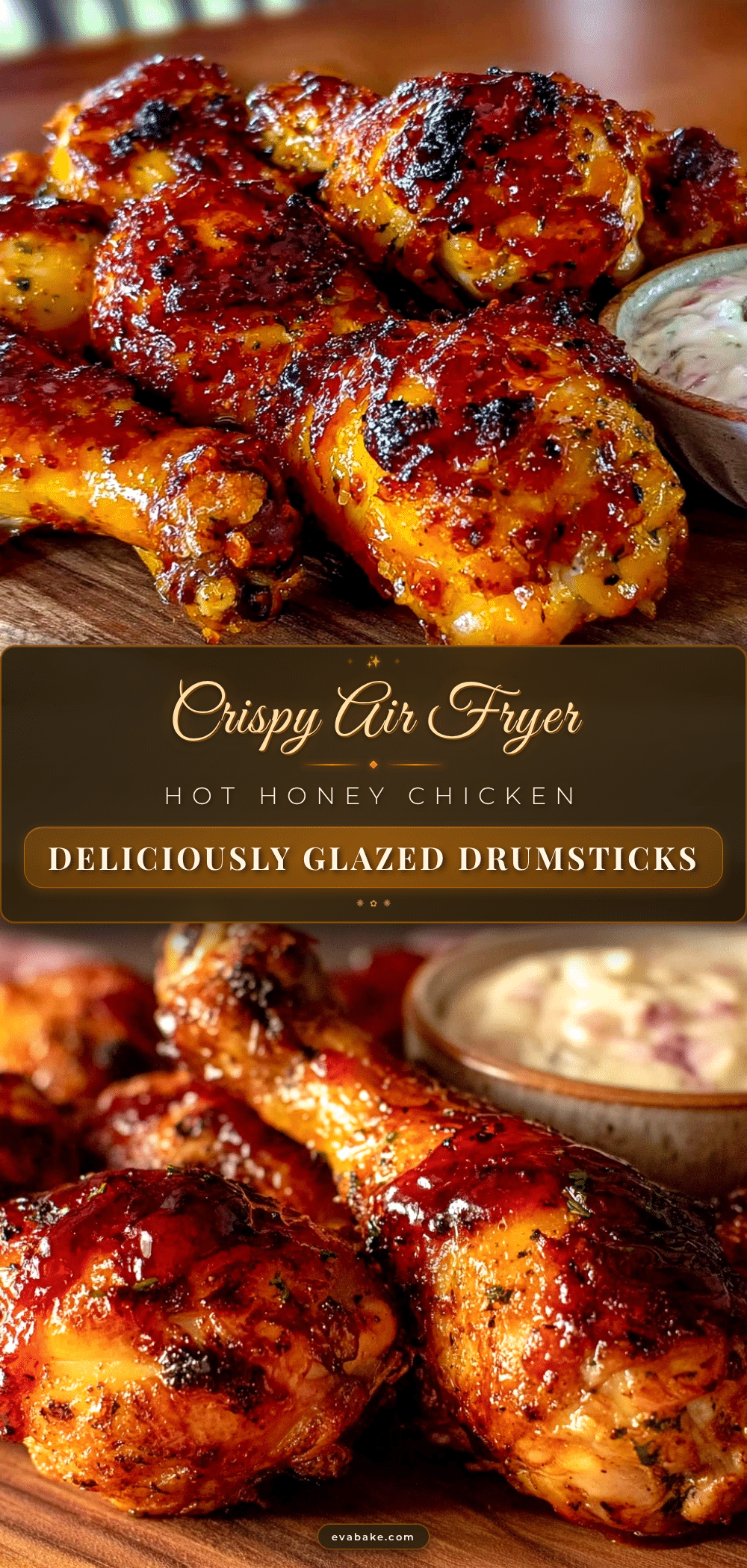 crispy air fryer hot honey chicken drumsticks recipe