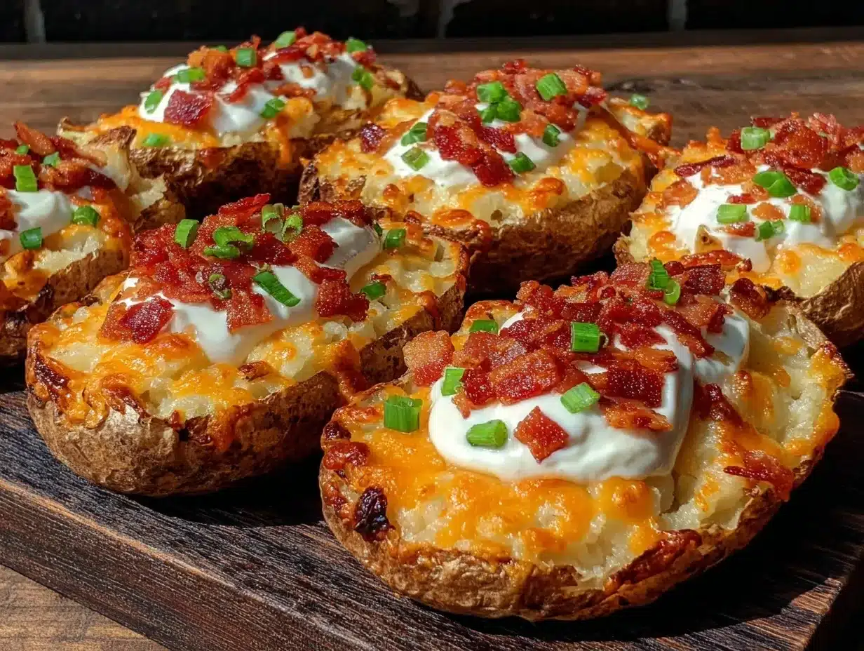 crispy air fryer loaded potato skins preparation steps