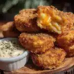 crispy air fryer mac and cheese bites - featured image