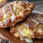 crispy air fryer peach hand pies - featured image