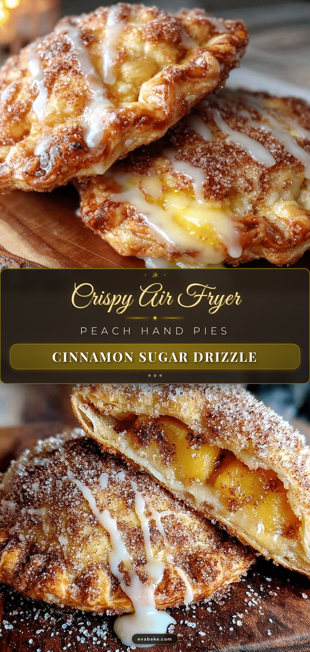 crispy air fryer peach hand pies recipe