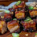 crispy air fryer pork belly bites - featured image