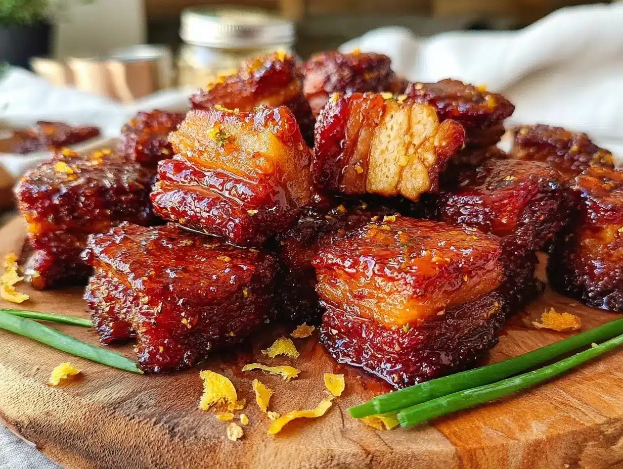 crispy air fryer pork belly bites preparation steps