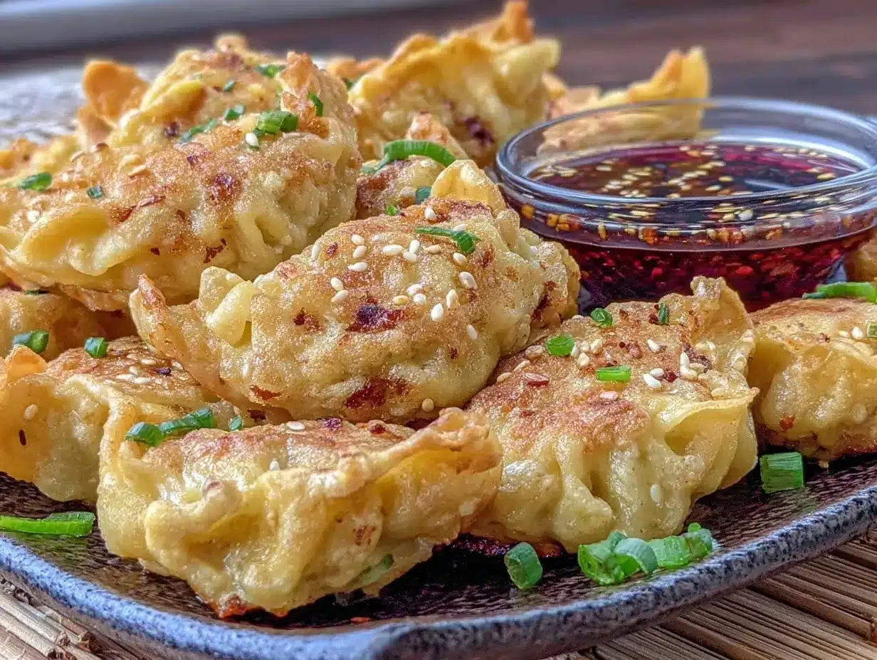 crispy air fryer potstickers preparation steps