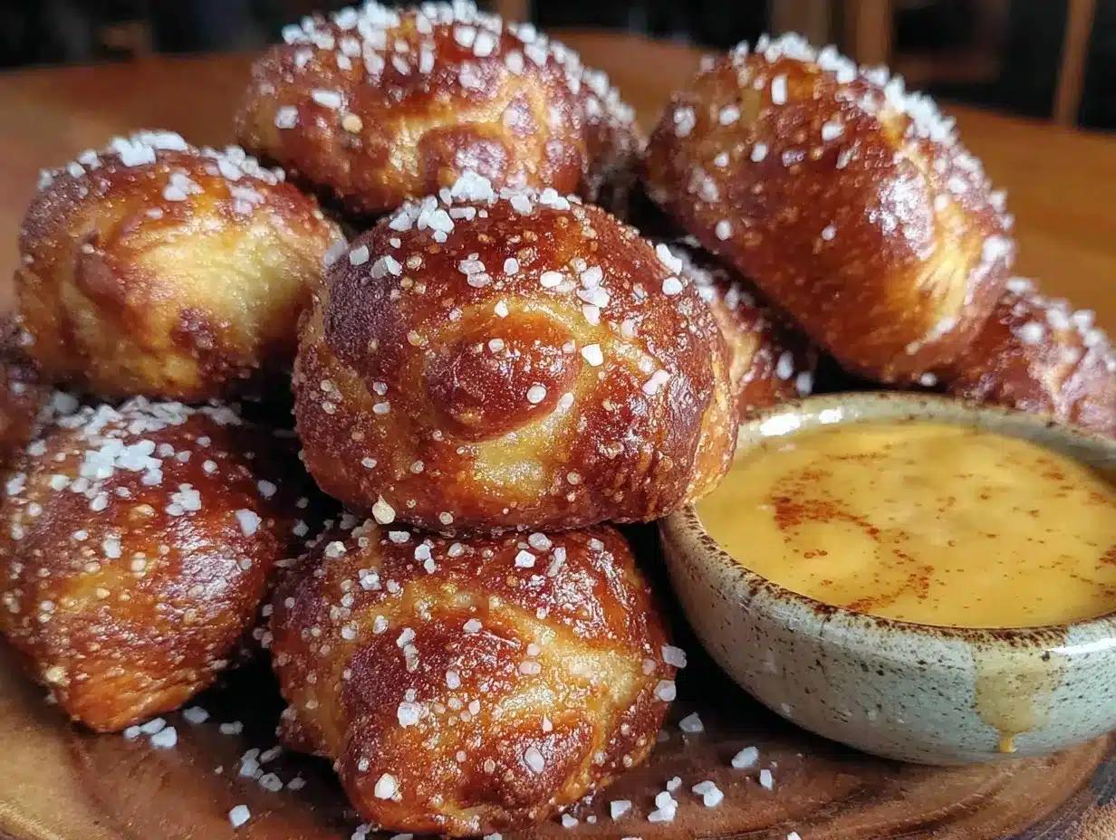 crispy air fryer pretzel bites preparation steps