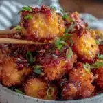 crispy air fryer tofu bites - featured image