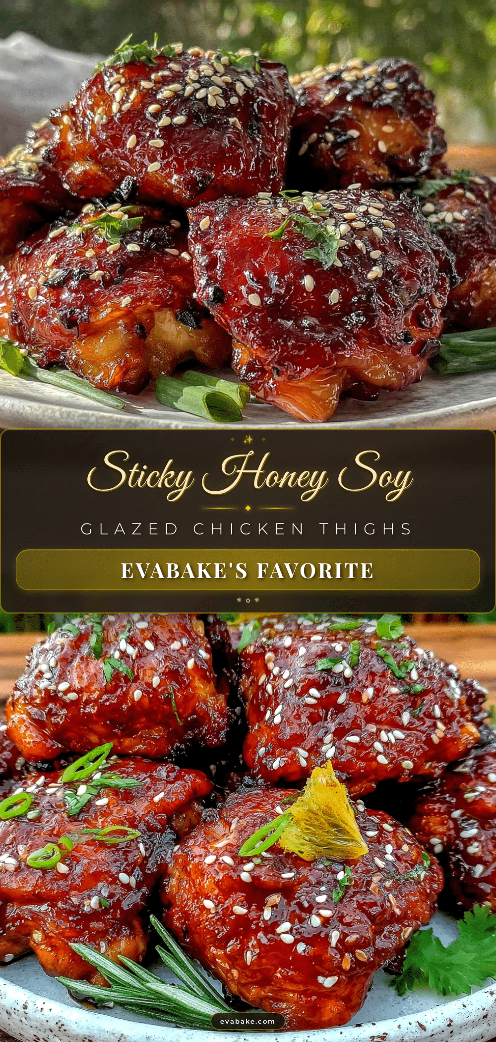 crispy baked honey soy chicken thighs recipe