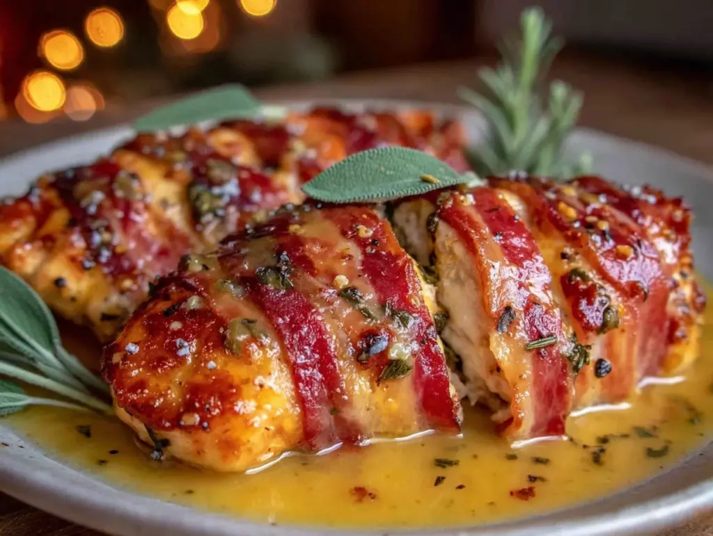 crispy chicken saltimbocca - featured image