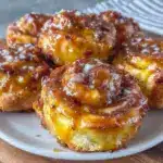 crispy crescent roll ham and cheese pinwheels - featured image