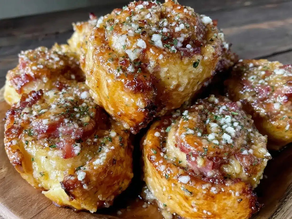 crispy crescent roll ham and cheese pinwheels preparation steps