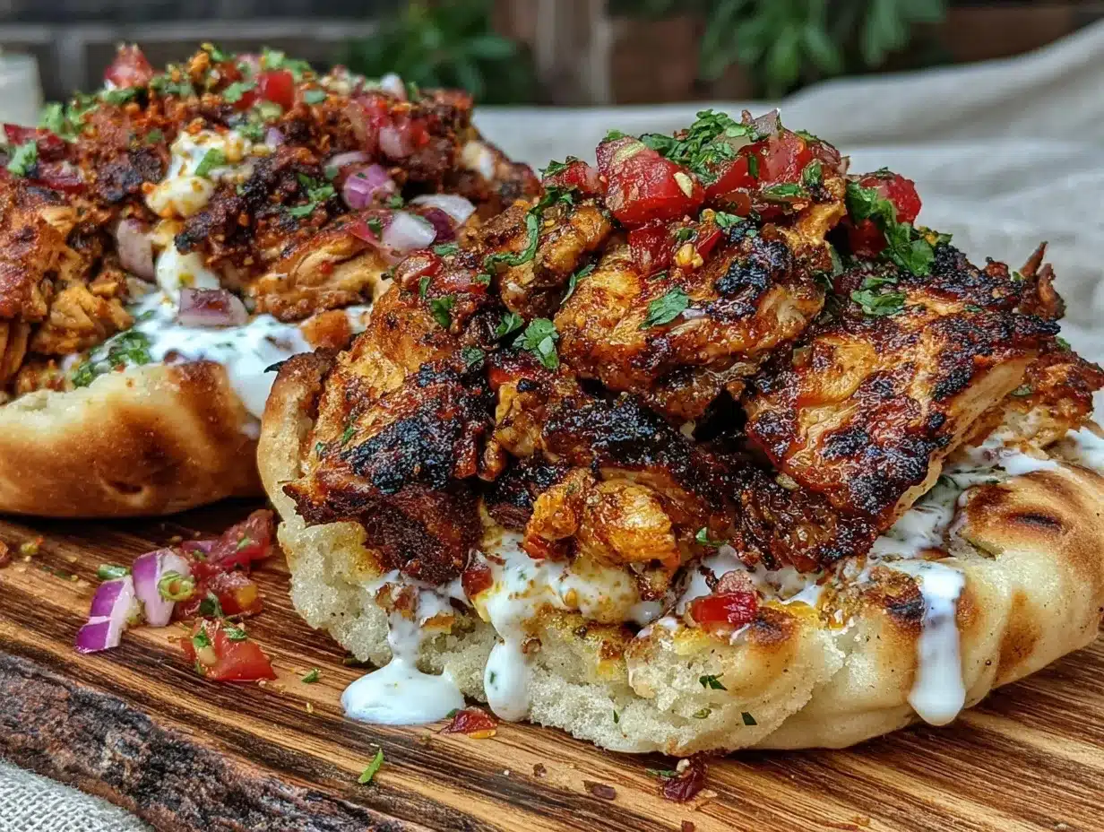 crispy oven roasted chicken shawarma preparation steps