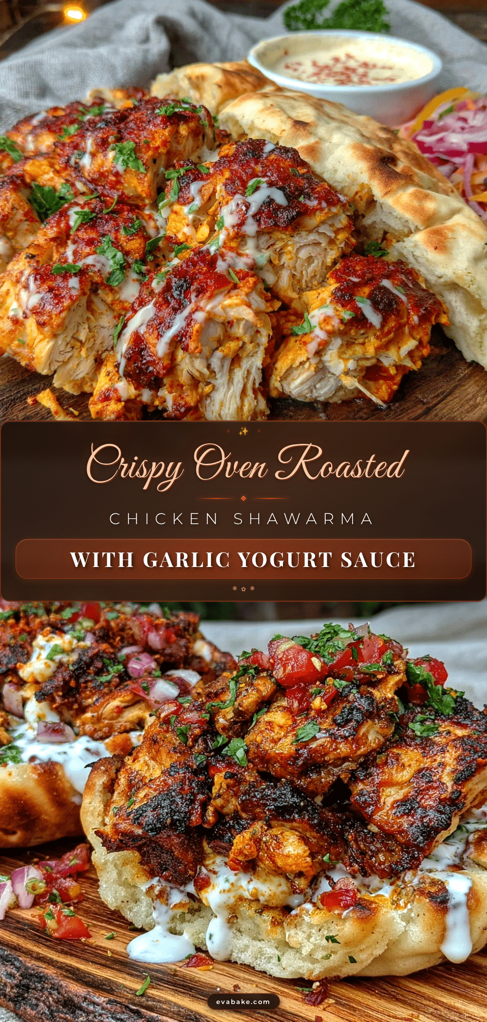 crispy oven roasted chicken shawarma recipe