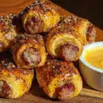 crispy pigs in a blanket - featured image
