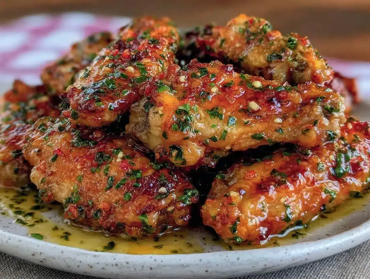 crispy sheet pan garlic parmesan chicken wings preparation steps