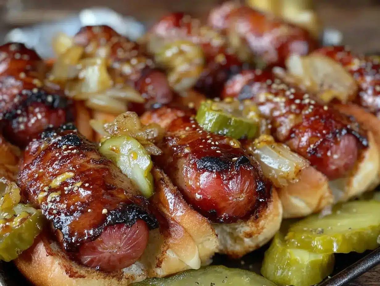 crispy sheet pan hot dogs preparation steps