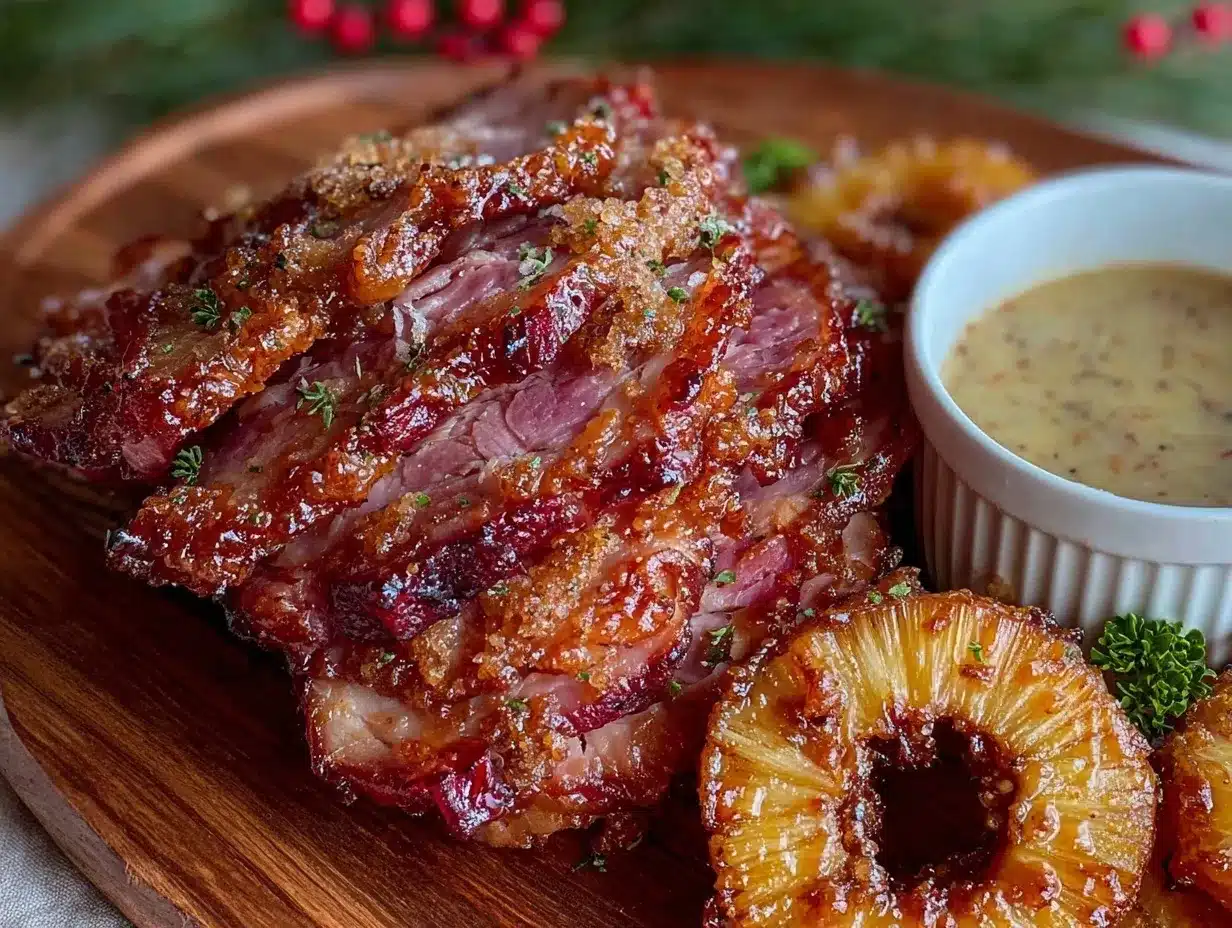 crockpot honey glazed ham preparation steps