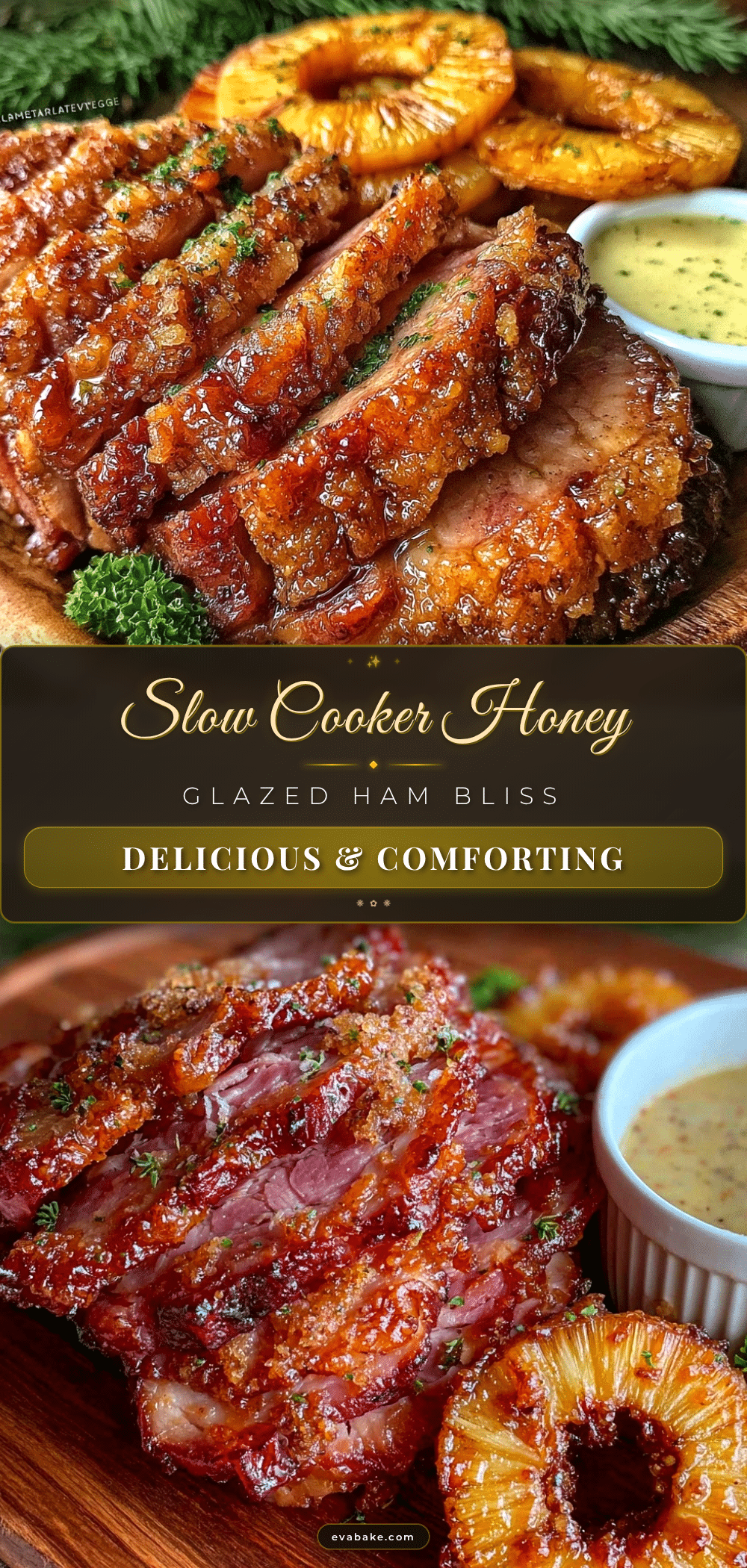 crockpot honey glazed ham recipe