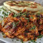 easy crockpot chicken shawarma - featured image