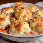 fluffy classic chicken and dumplings from scratch - featured image