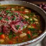 hearty ham and bean soup - featured image