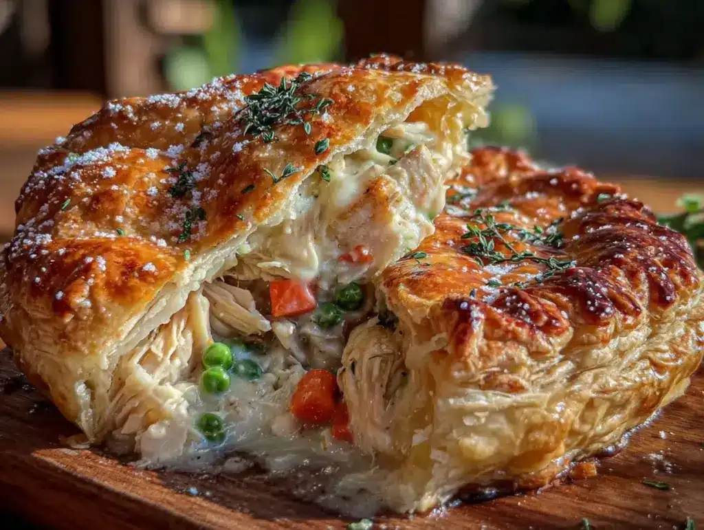 homemade chicken pot pie - featured image