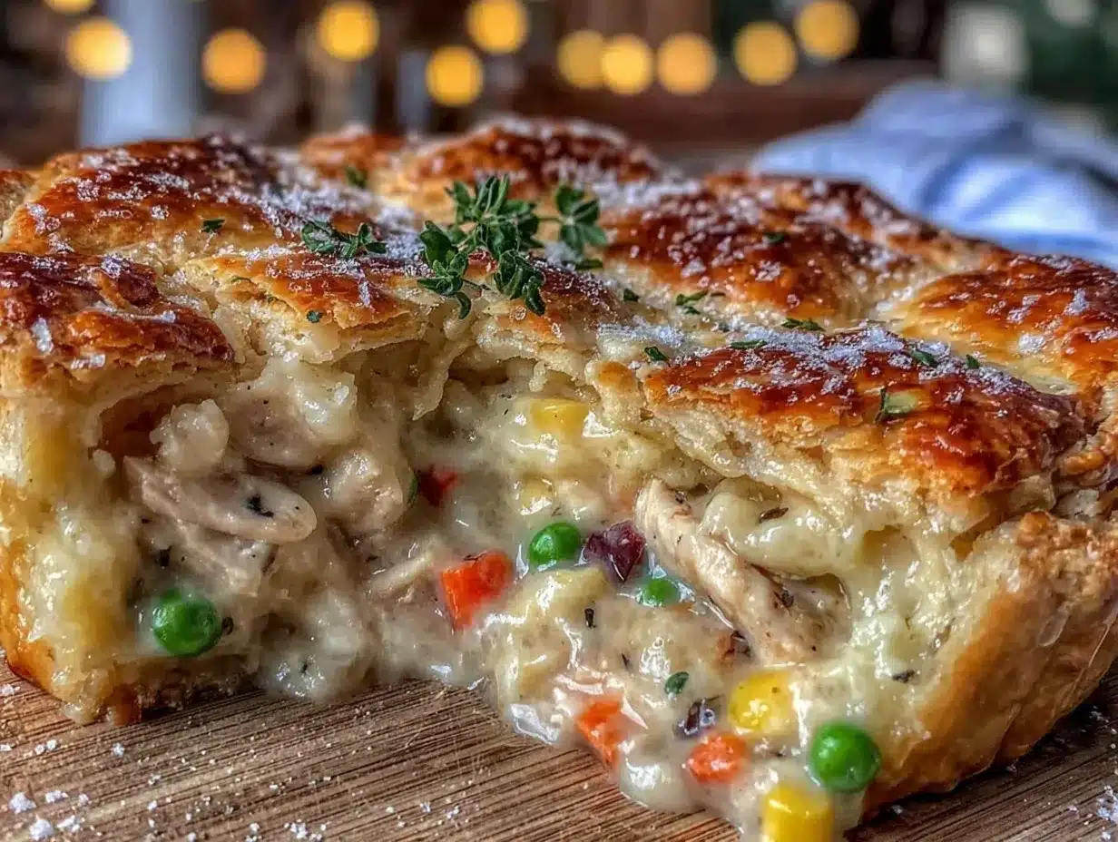 homemade chicken pot pie preparation steps