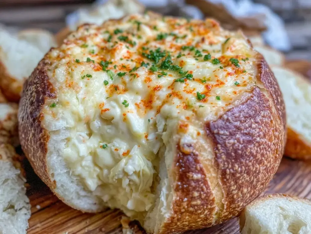 hot crab and artichoke dip - featured image