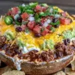 layered fiesta dip - featured image