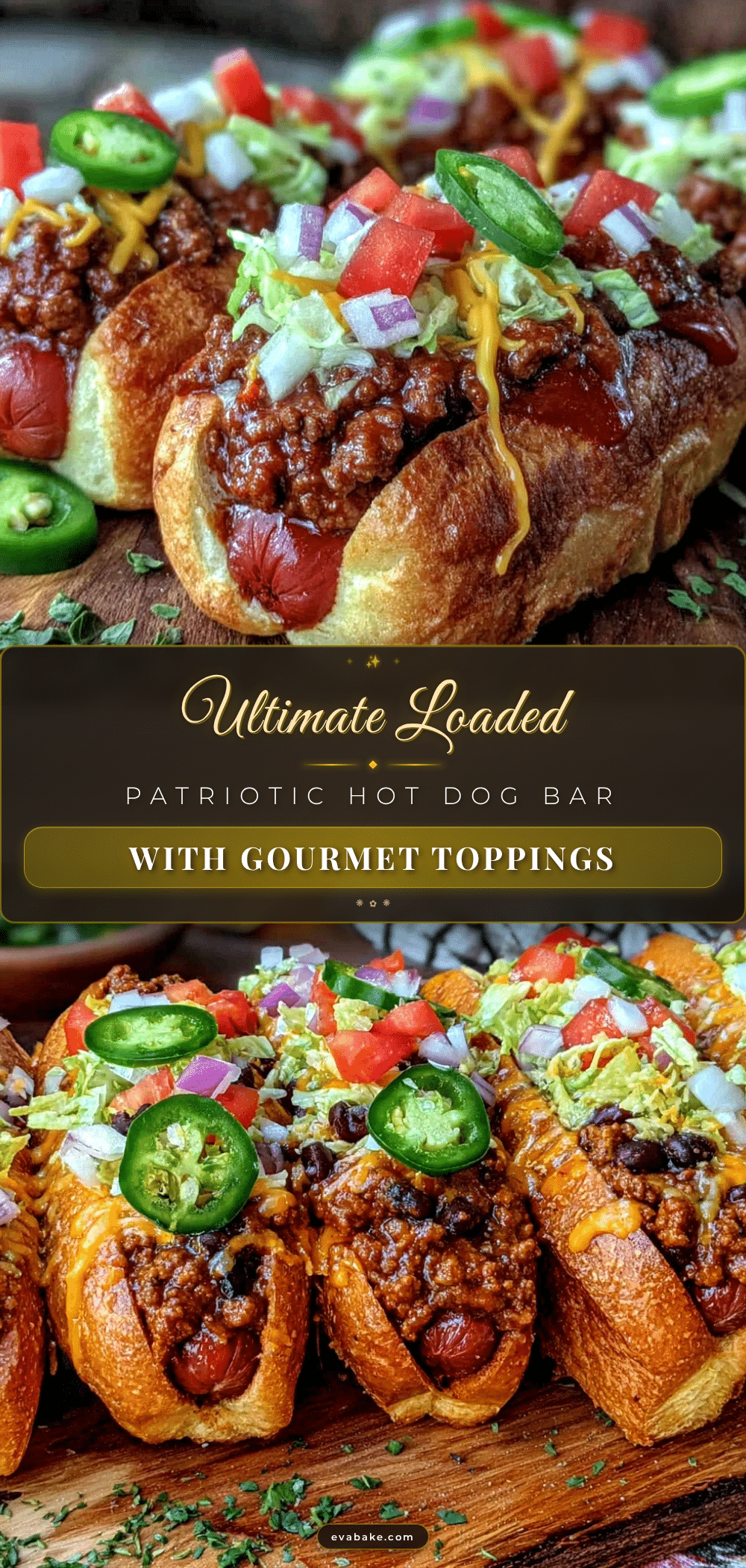 loaded patriotic hot dog bar recipe