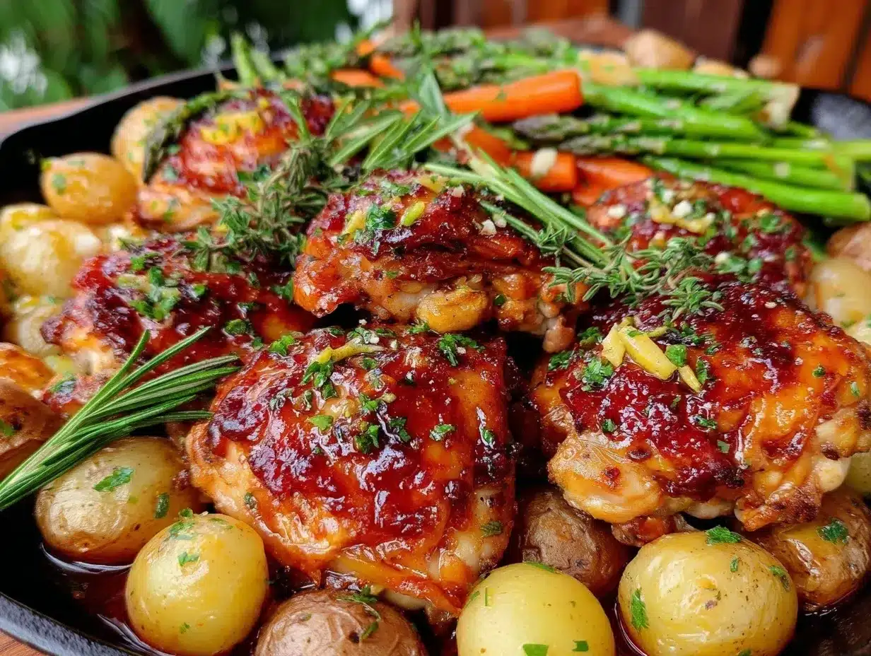 one-pan lemon herb roasted chicken preparation steps