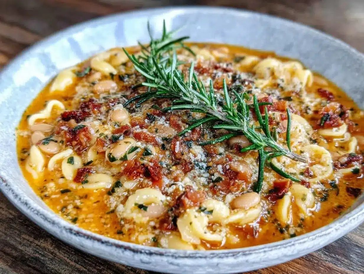 pasta e fagioli soup preparation steps