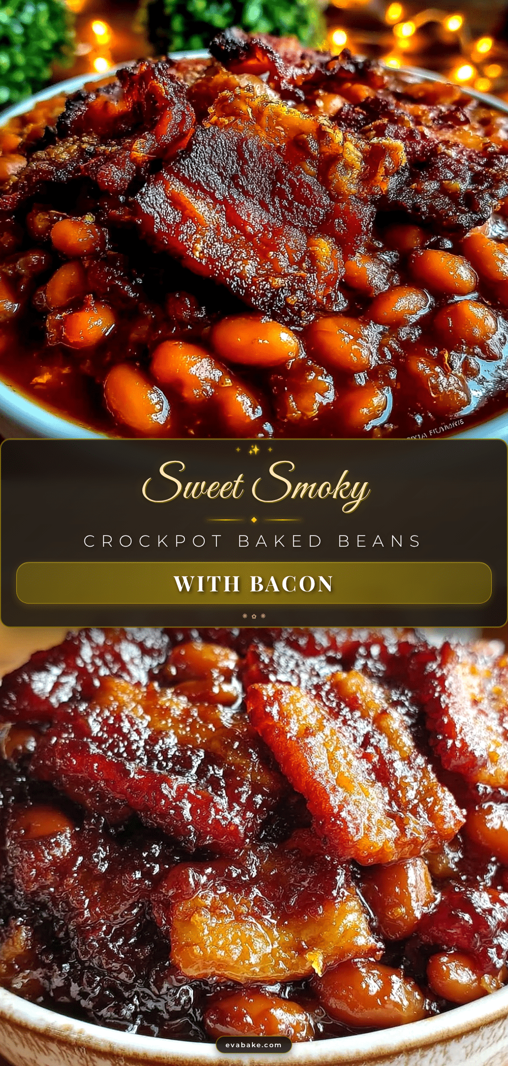 savory crockpot baked beans with bacon recipe
