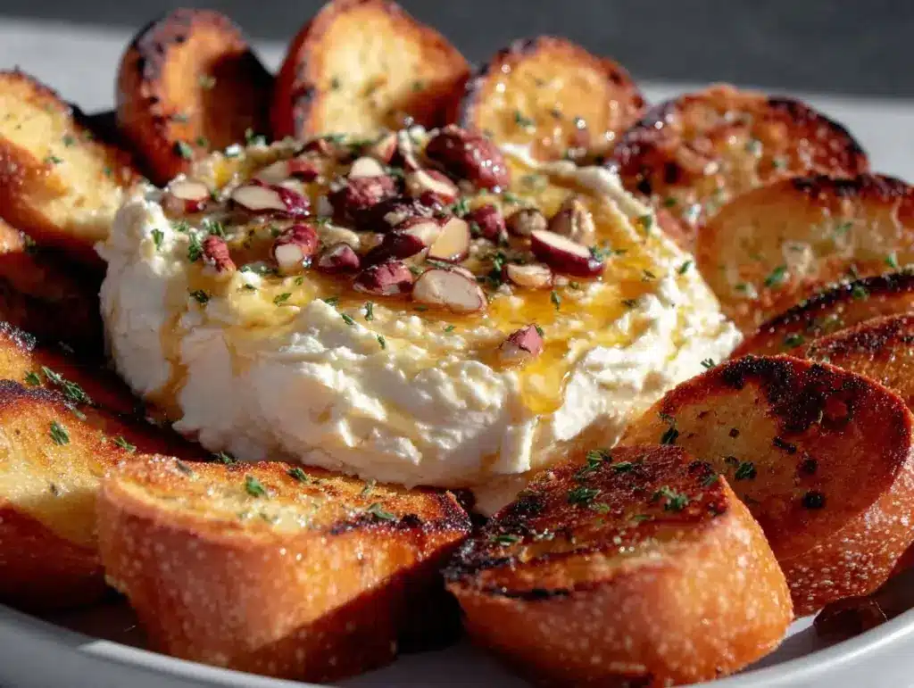 savory hot honey butter board - featured image