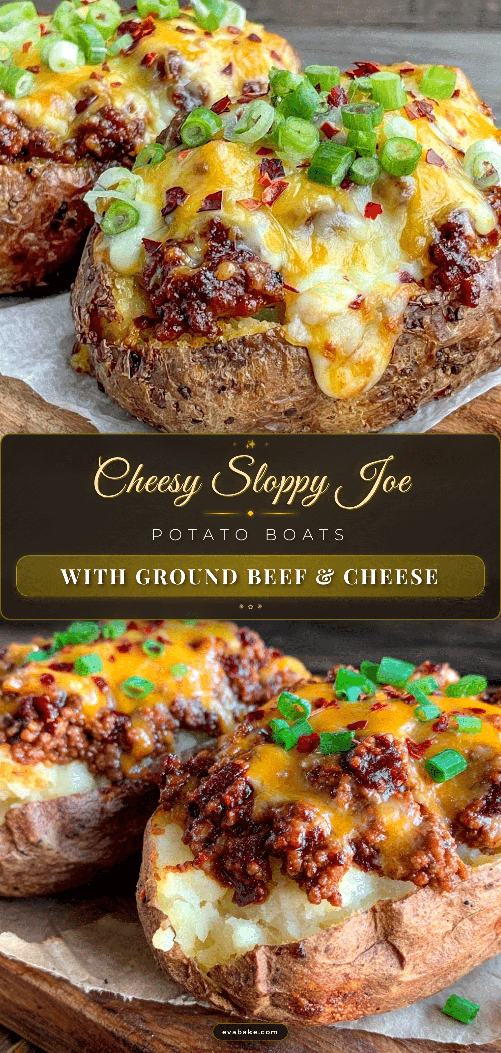 sloppy joe baked potato boats recipe