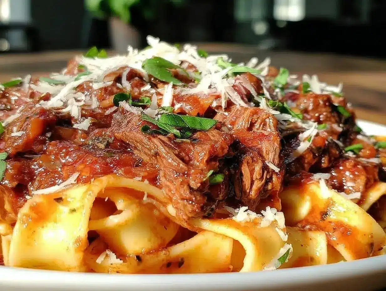 slow cooker beef ragu preparation steps