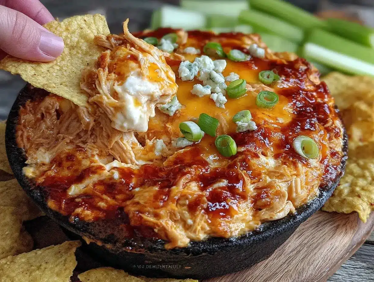 slow cooker buffalo chicken dip preparation steps