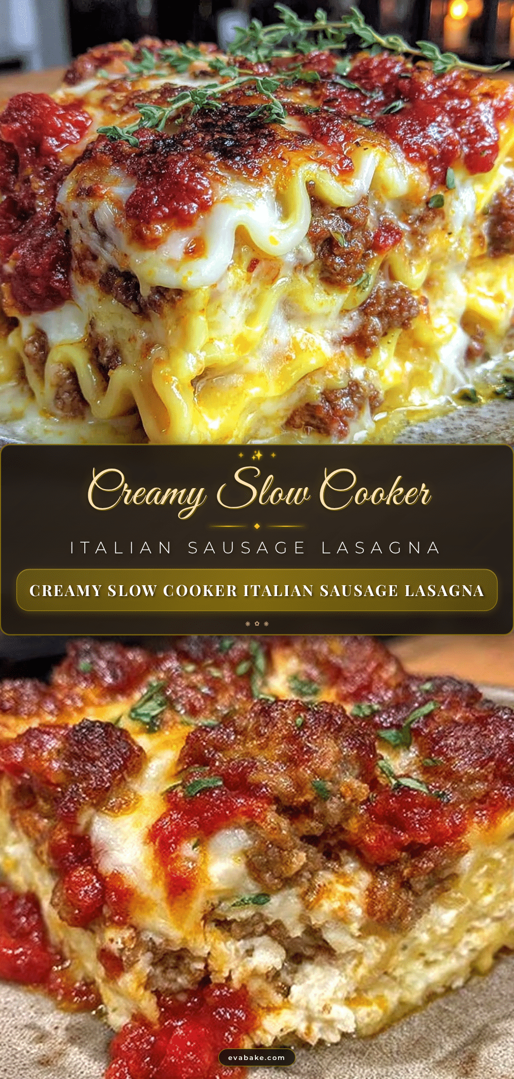 slow cooker lasagna recipe