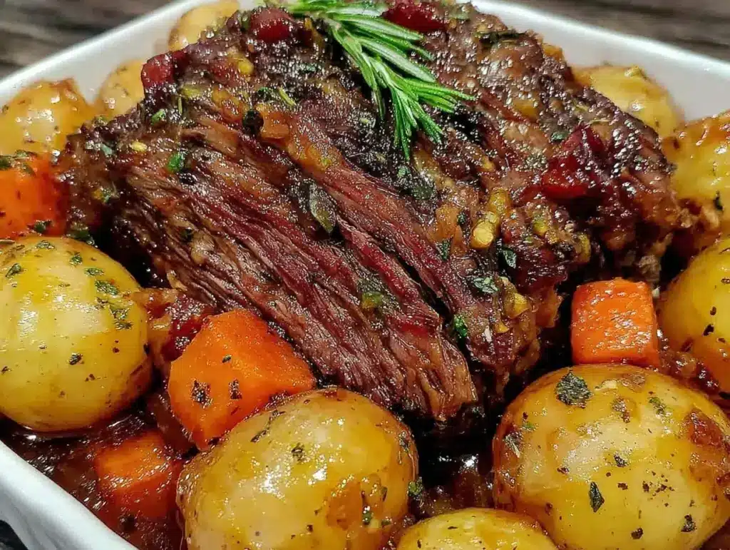 slow cooker pot roast beef - featured image