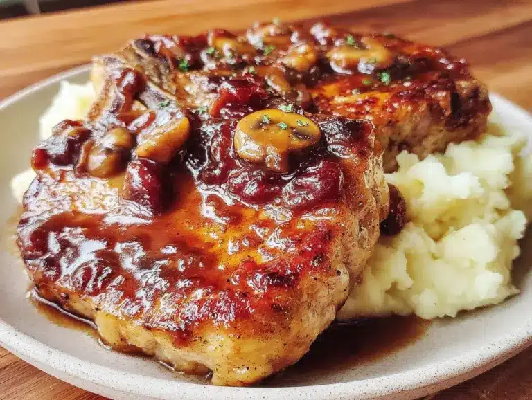 smothered pork chops - featured image