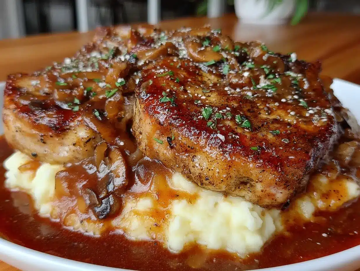 smothered pork chops preparation steps