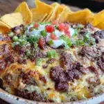 Tex-Mex Ground Beef Dip Bake - featured image