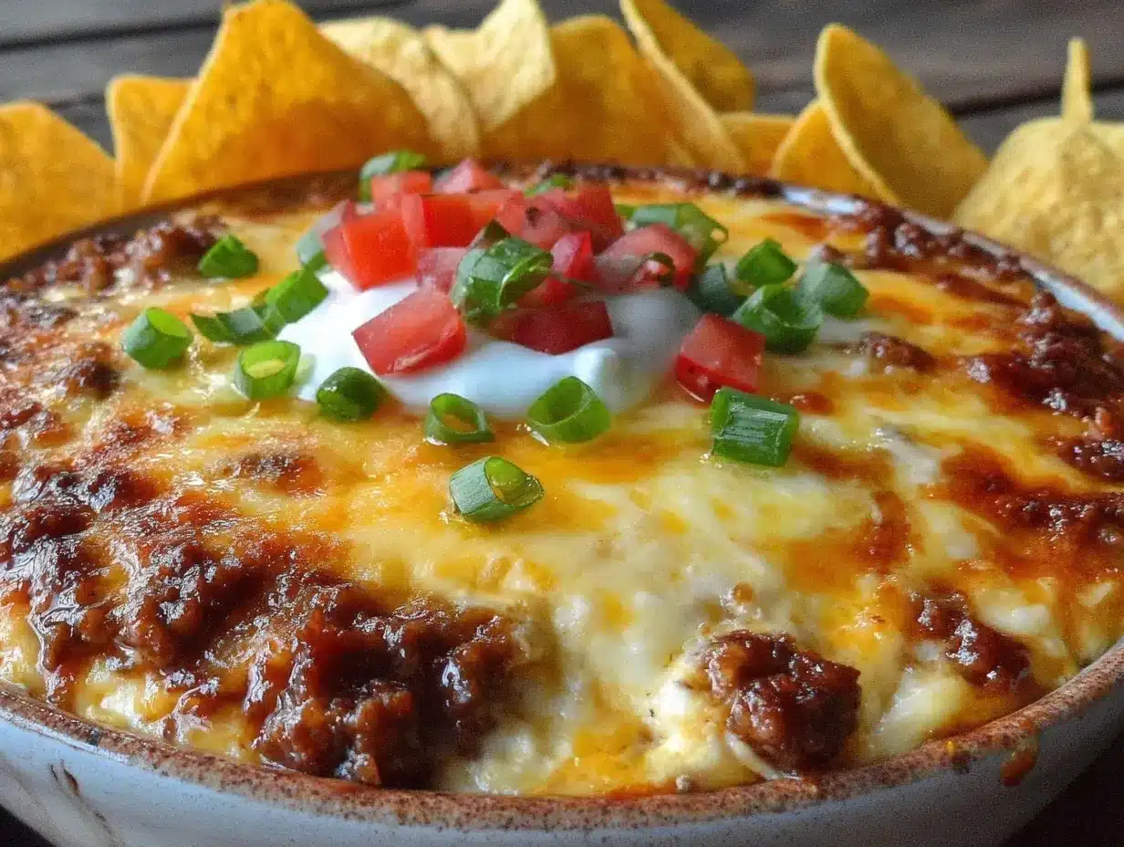 Tex-Mex Ground Beef Dip Bake preparation steps
