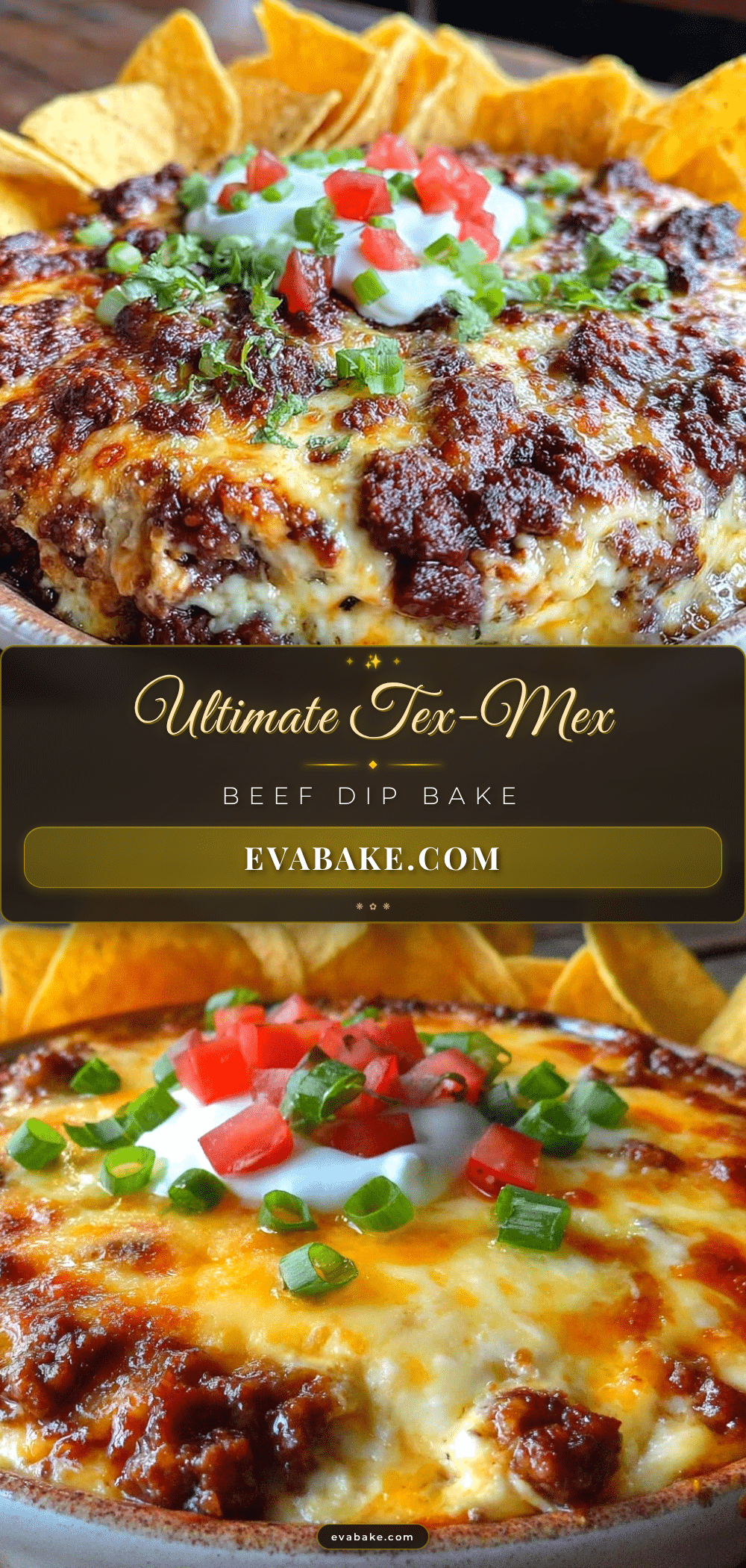 Tex-Mex Ground Beef Dip Bake recipe