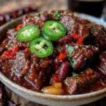 three bean beef chili - featured image